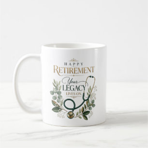 Taza De Café Jubilosa Jubilación Doctor Nombre Personalizado