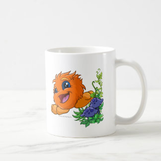 Taza De Café JubJub anaranjado feliz en la central de Neopia