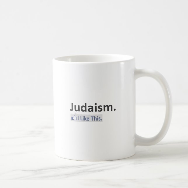 Taza De Café Judaísmo... Me Gusta Esto (Derecha)