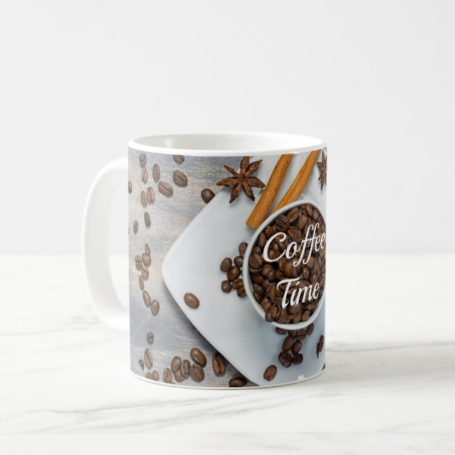 Taza De Café Judías de café modernas (Anverso izquierdo)