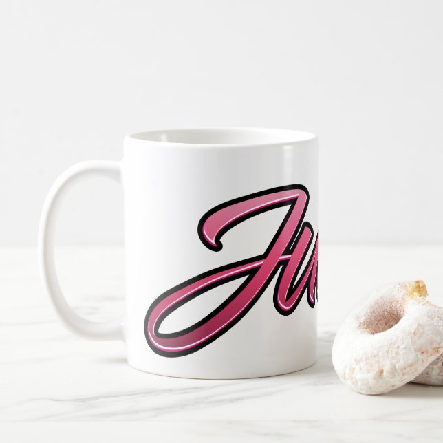 Taza De Café Judith faded pink Tasse Teetasse Kaffeetasse (Con donut)