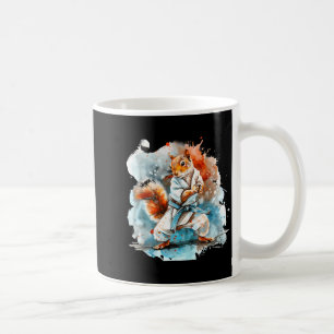 Taza De Café Judo Ardilla Acuarela Taekwondo Karate MMA