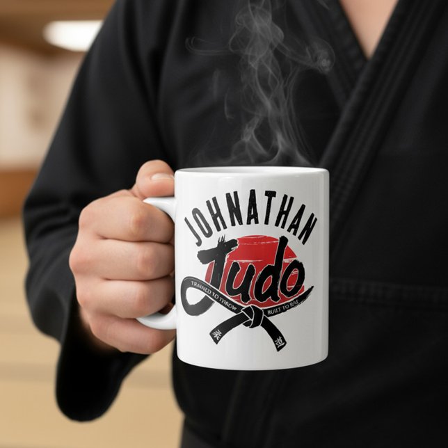 Taza De Café Judo - Cinturón Negro - Sol Naciente (Subido por el creador)