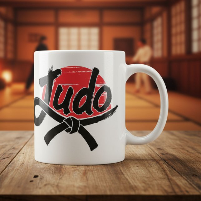 Taza De Café Judo - Cinturón Negro - Sol Naciente (Subido por el creador)