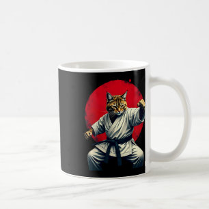 Taza De Café Judo de arte marcial japonés: gato de karate para 