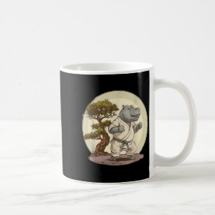 Taza De Café Judo Hippo Nature Kickboxing Taekwondo Artes Marci