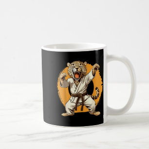 Taza De Café Judo Leopardo Naturaleza Kickboxing Taekwondo Arte