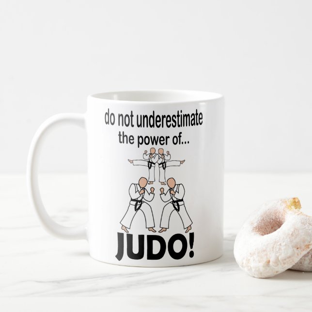 Taza De Café Judo Martial Arts Sport Karate Judo (Con donut)