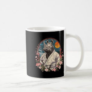 Taza De Café Judo Rhino Nature Kickboxing Taekwondo Artes Marci