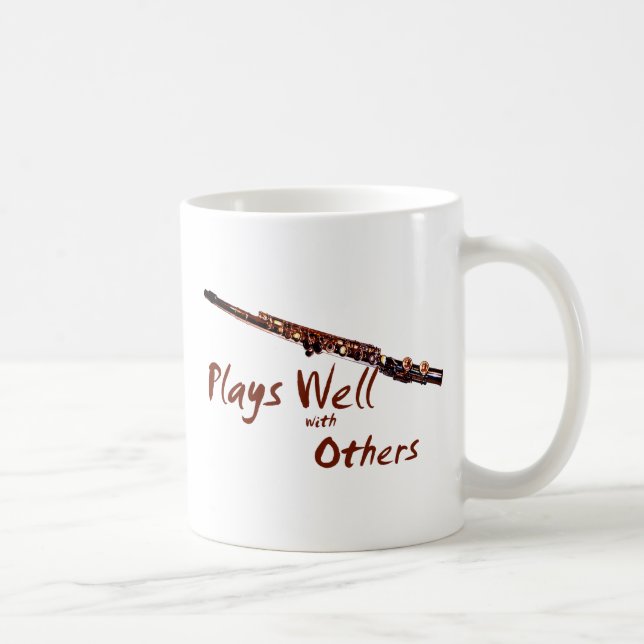 Taza De Café Juega bien con otros / flauta (Derecha)