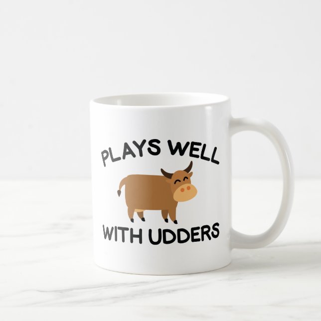 Taza De Café Juega bien con Udders (Derecha)