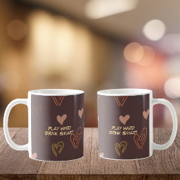 Taza de café 'Juega duro. Bebe con inteligencia'