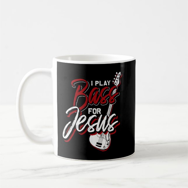 Taza De Café Juego Bass Para Jesus Bass Guitar (Izquierda)