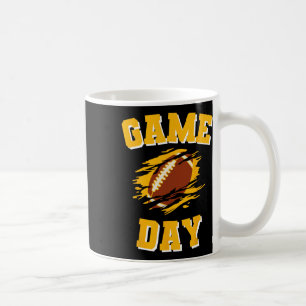Taza De Café Juego Day Kick Off Football Black And Yellow Team
