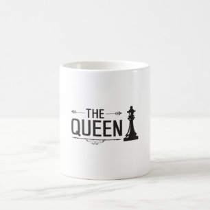 Taza De Café Juego de ajedrez Jaque mate Queen Board Idea de re