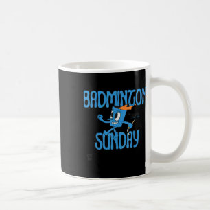 Taza De Café Juego de bádminton domingo raqueta lanzadera jugar