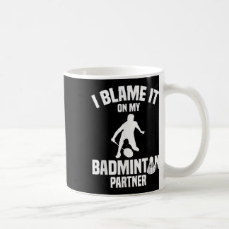 Taza De Café Juego de bádminton Volante Culpo al jugador de bád