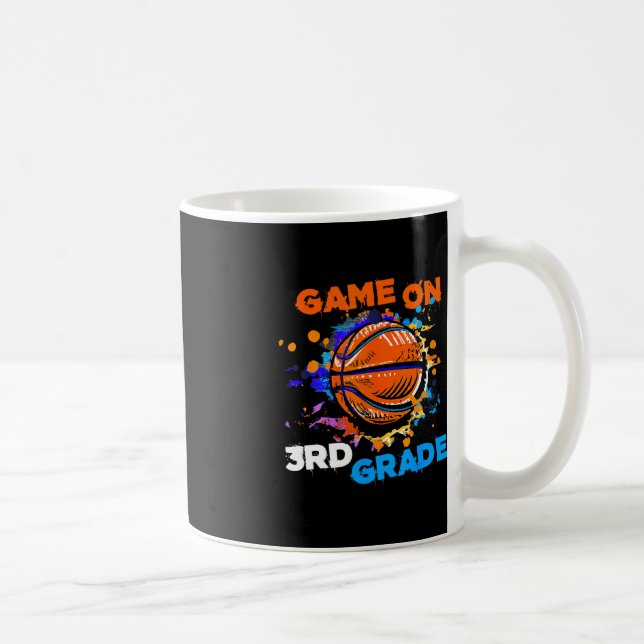 Taza De Café Juego de baloncesto en 3er grado Primer día del té (Derecha)