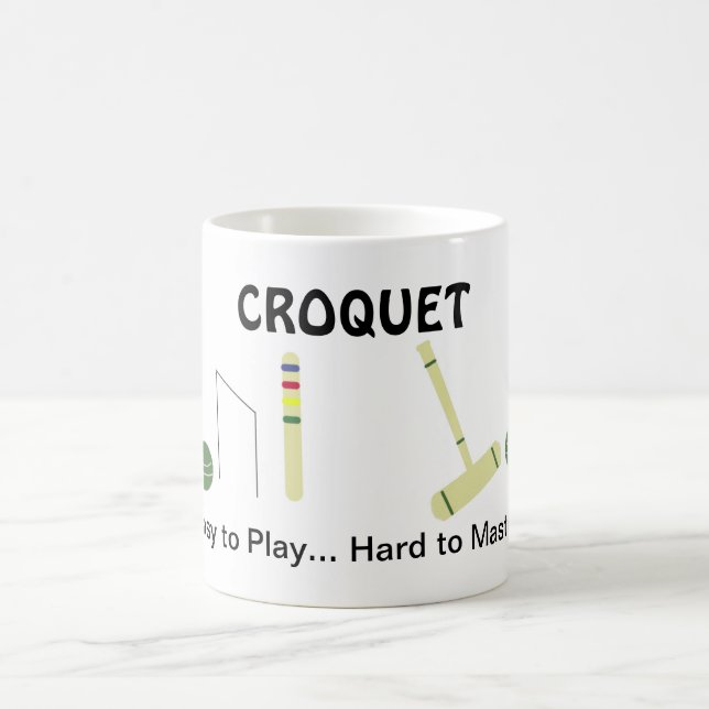 Taza De Café Juego de Croquet con dicho (Centro)