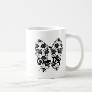 Taza De Café Juego de fútbol de lazo coquette Día del juego de