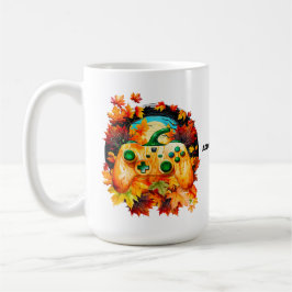 Taza De Café Juego de Halloween, controlador de calabaza, verde