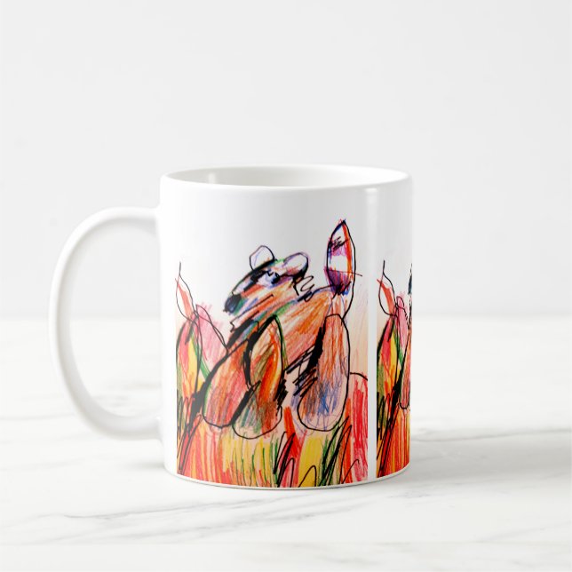 Taza De Café Juego de mapache otoño (Izquierda)