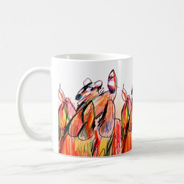 Taza De Café Juego de mapache otoño (Izquierda)