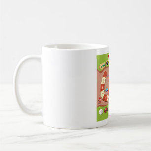 Taza De Café Juego de mesa de pista de carreras colorido para n