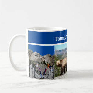 Taza De Café Juego de recuerdos de Rushmore Yellowstone Tetons 