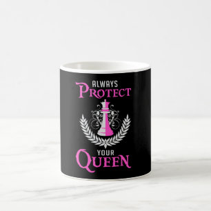 Taza De Café Juego de tablero de ajedrez Queen Chess Board Chec