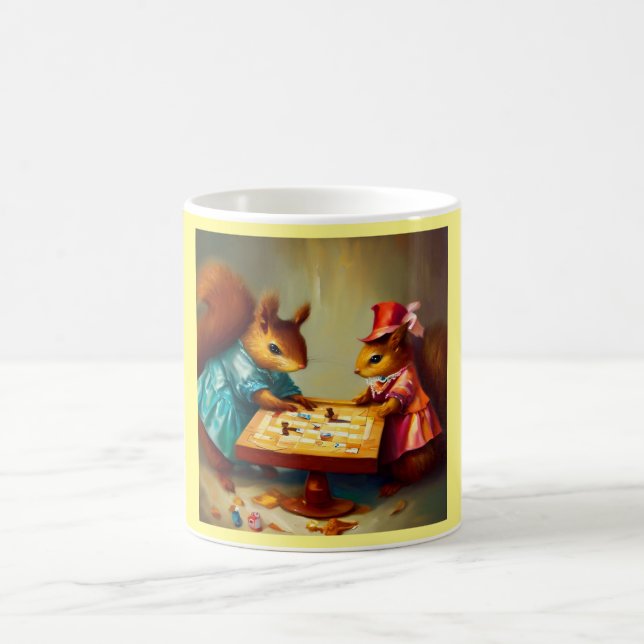 Taza De Café Juego de tablero de ardilla (Centro)