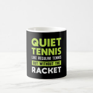 Taza De Café Juego de tenis Jugador de raquetas Juega Deportes 