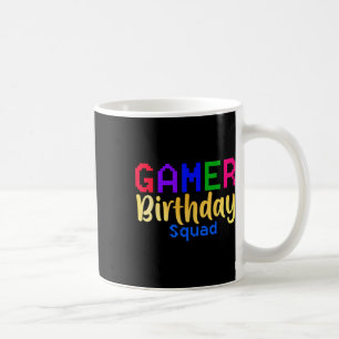 Taza De Café Juego de video de B-day feliz Fiesta de la brigada