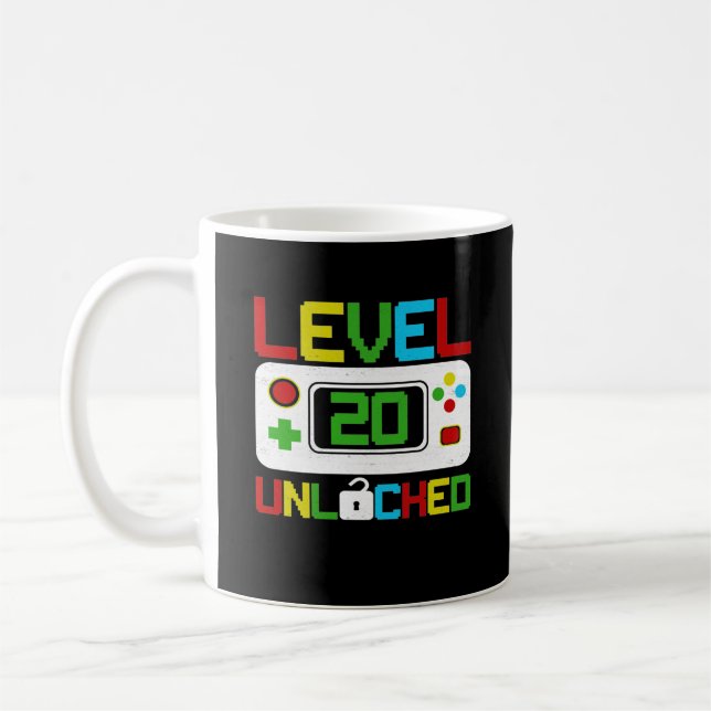 Taza De Café Juego de video de nivel 20 desbloqueado 10.º regal (Izquierda)