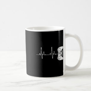 Taza De Café Juego de video Heartbeat Camisas extra