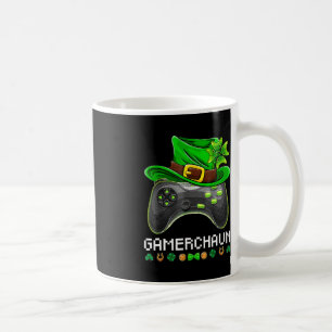 Taza De Café Juego de video Leprechaun St Patricks Day Gamer Ki