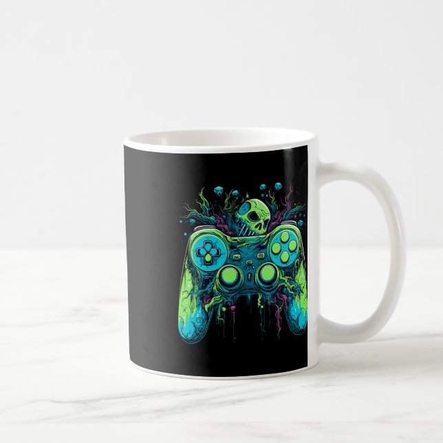 Taza De Café Juego de vídeo Spooky Guay Gaming Controller 1 (Derecha)