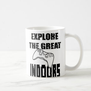 Taza De Café Juego de video Tema Mug: Explore El Gran Interior