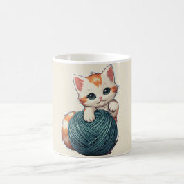 Taza De Café Juego de yarn - gatito