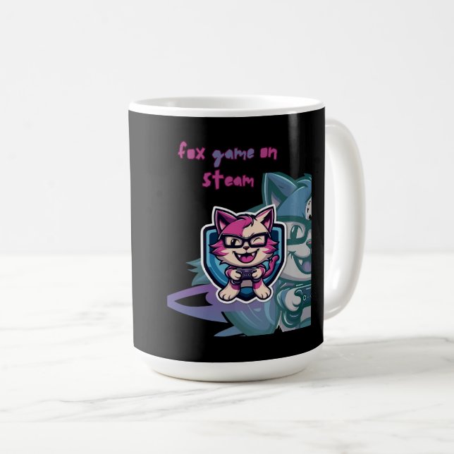 Taza De Café juego de zorro a vapor (Anverso derecho)