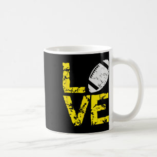Taza De Café Juego Día con problemas Tees Grunge Love Football