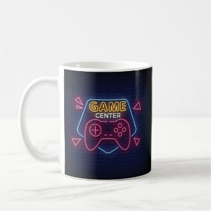 Taza De Café Juego genial y colorido Centro de neón