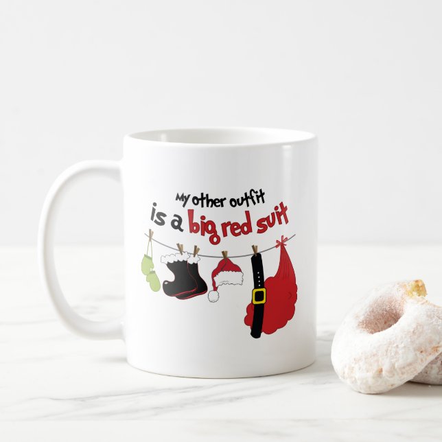 Taza De Café Juego rojo grande (Con donut)