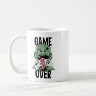 Taza De Café Juego sobre el regalo de los videojugadores de din