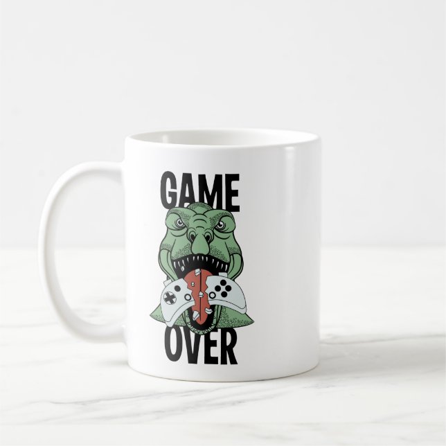 Taza De Café Juego sobre el regalo de los videojugadores de din (Izquierda)