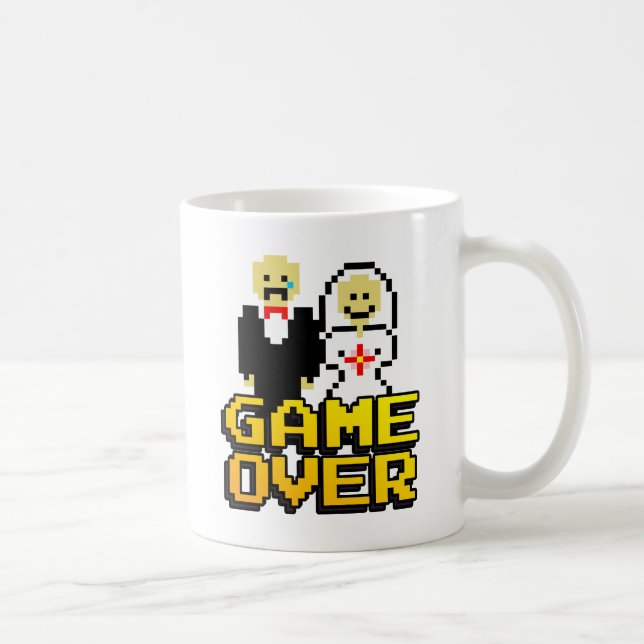 Taza De Café Juego sobre matrimonio (8 bits) (Derecha)