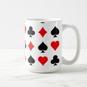 Taza De Café Juegos de la tarjeta de la veintiuna/del póker: