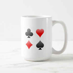 Taza De Café Juegos de la tarjeta de la veintiuna/del póker: