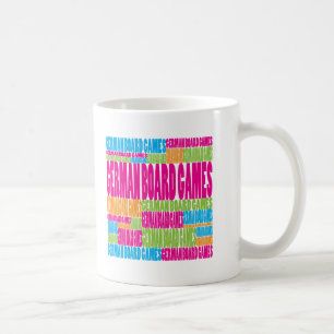 Taza De Café Juegos de mesa alemanes coloridos