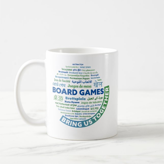 Taza De Café Juegos de mesa nos unen a Mug (Izquierda)